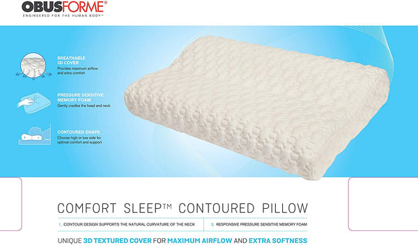Obusforme Comfort Sleep Contoured Pillow