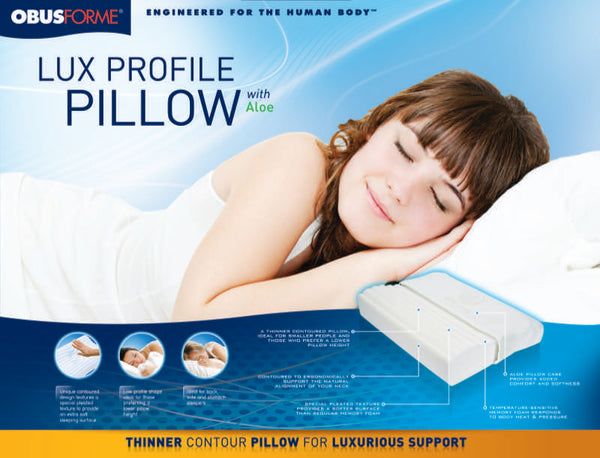 Lux Profile Pillow with Aloe