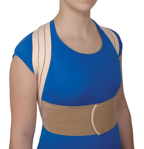 Adjustable Chest Brace Support Vest+Corset Belt Providing Pressure Relief  for Back, Shoulder,Beige-Large : : Clothing, Shoes & Accessories