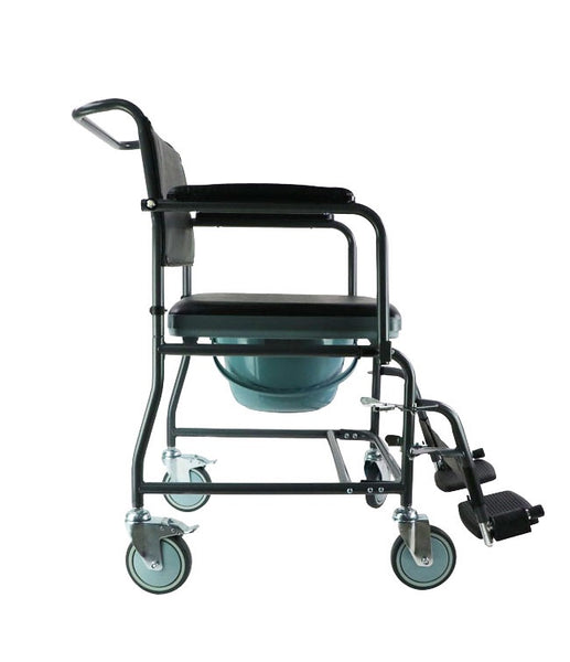 MOBB Mobile Steel Commode with Wheels: MHSCMW
