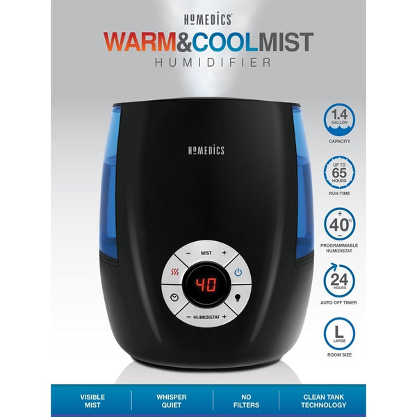Warm & Cool Mist Ultrasonic Humidifier